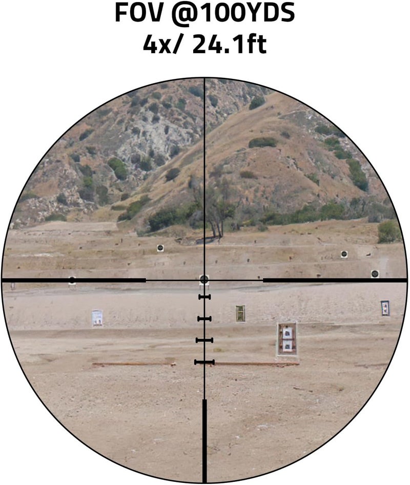 CVLIFE JackalHowl 4X32 Compact Rifle Scope for .22 Caliber Rifles with BDC Reticle, Ideal for Medium to Long-Range Hunting up to 500 Yards - Image 4